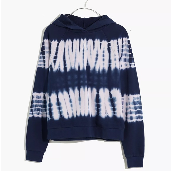 Madewell (Re)Sourced Cotton Retro Tie Dye Hoodie Sweatshirt - Picture 4 of 11
